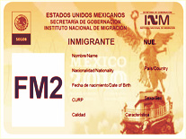 VISA FM2-Importación a Mexico